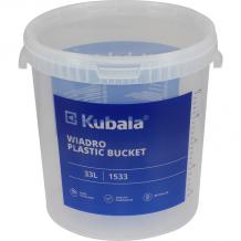 Kubala 33L Mixing Bucket & Lid With Measurments 1533