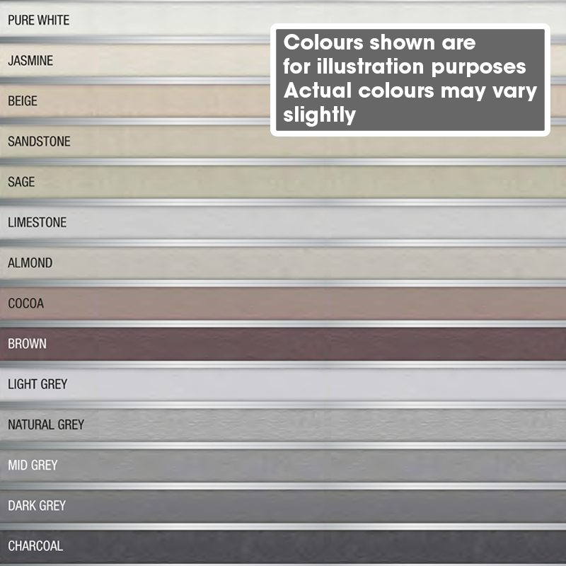 Grout Colour Chart