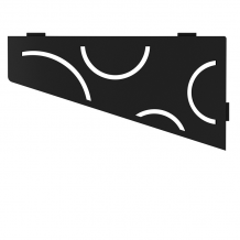 Schluter SHELF-E-S3 Trendline Textured Aluminum Curve Design Tile In Shelf MGS- Matt Graphite Black